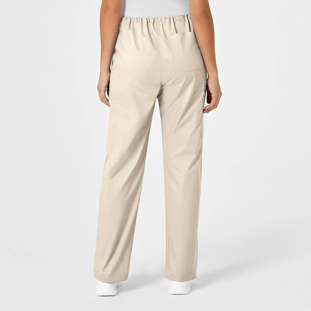 Wink Scrubs Unisex Drawstring Cargo Scrub Pant Khaki | scrub-supply.com