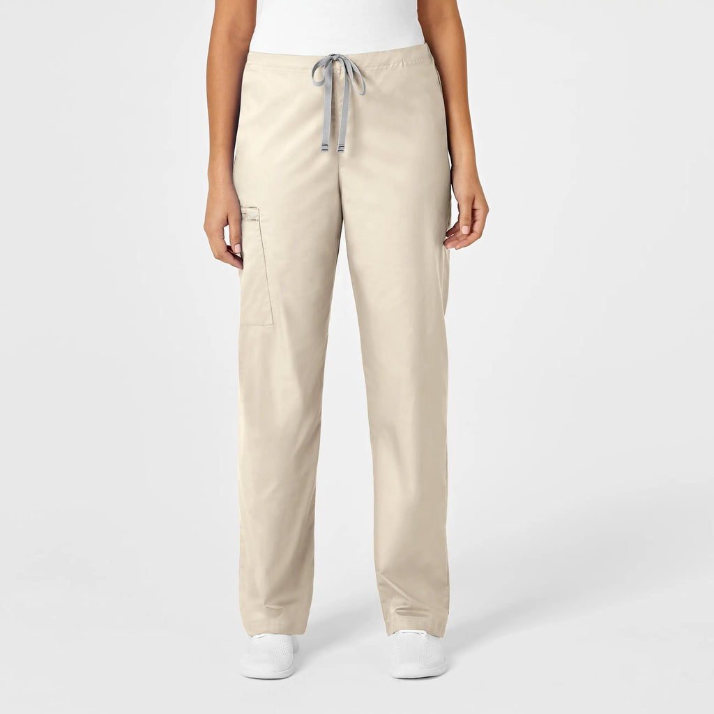 Wink Scrubs Unisex Drawstring Cargo Scrub Pant Khaki | scrub-supply.com