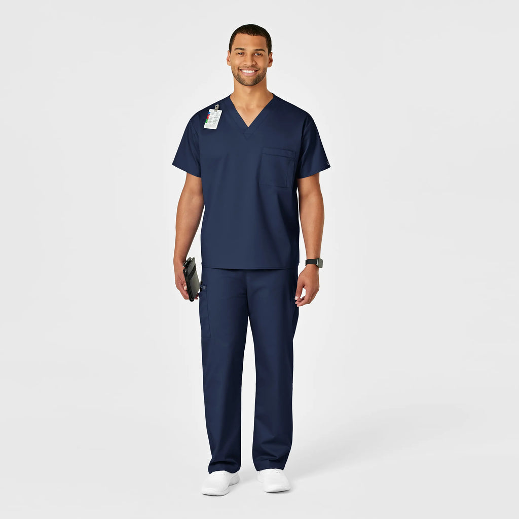 Wink Scrubs Unisex Drawstring Cargo Scrub Pant Navy | scrub-supply.com