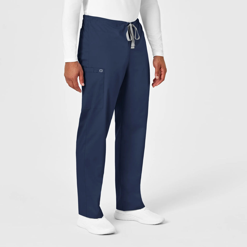 Wink Scrubs Unisex Drawstring Cargo Scrub Pant Navy | scrub-supply.com