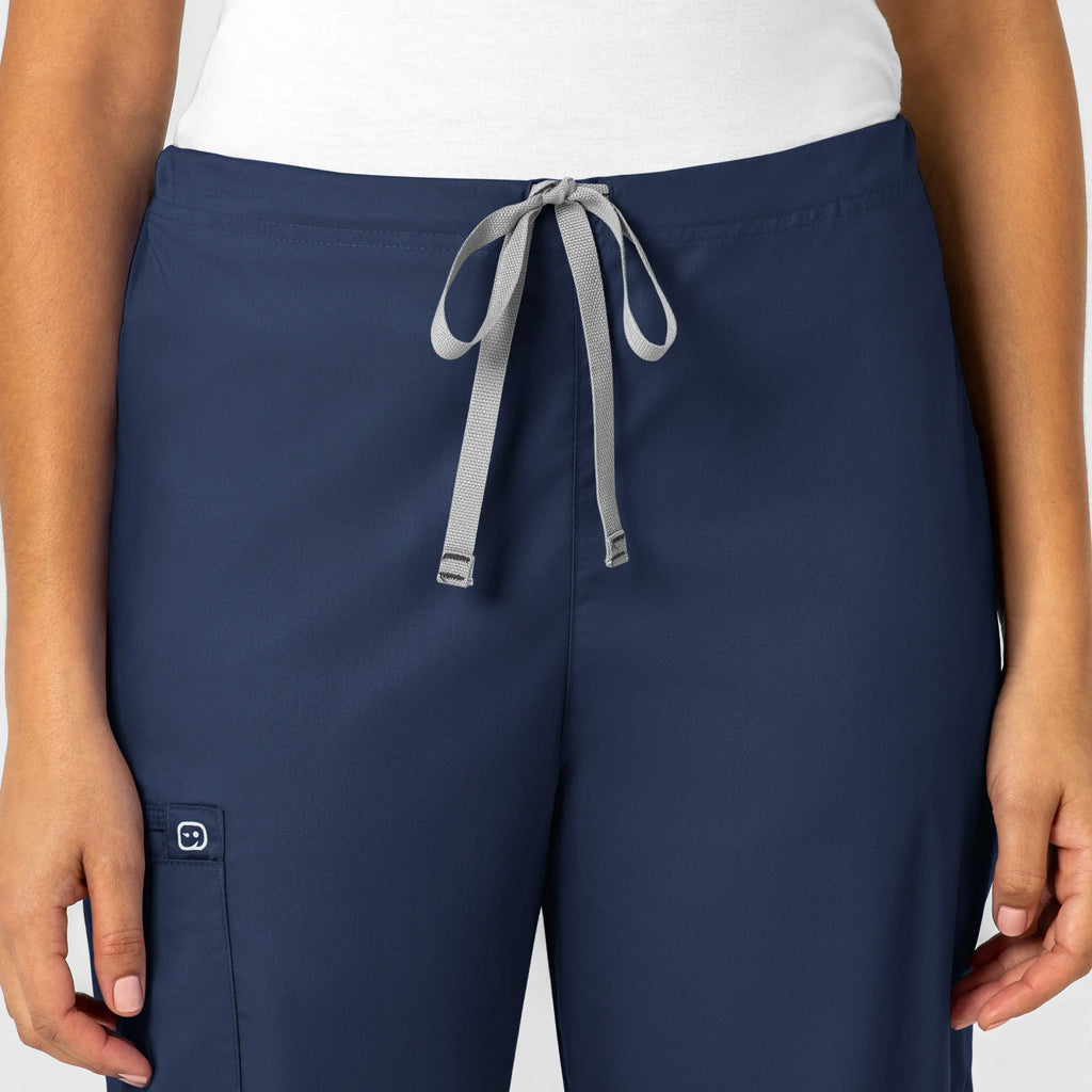 Wink Scrubs Unisex Drawstring Cargo Scrub Pant Navy | scrub-supply.com