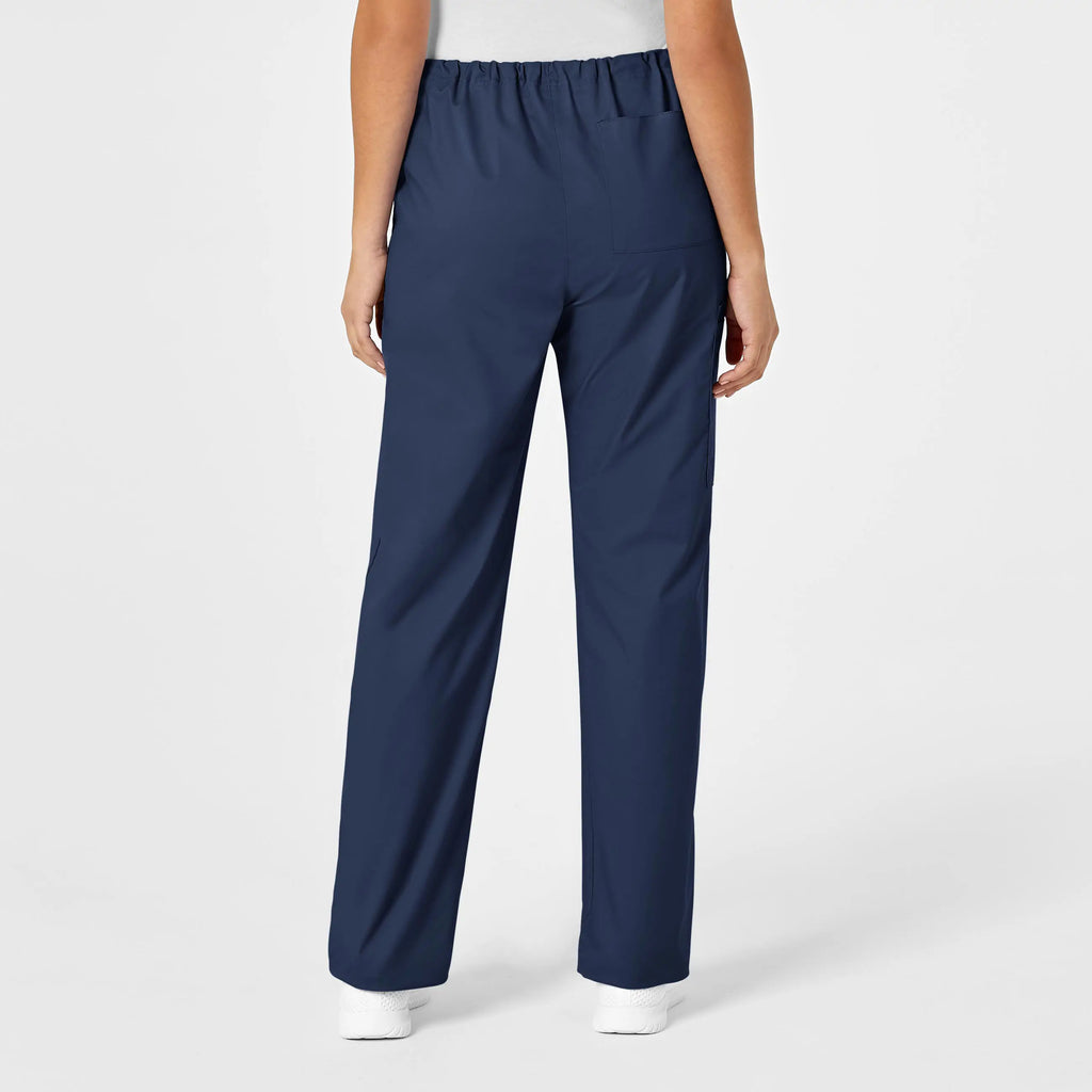 Wink Scrubs Unisex Drawstring Cargo Scrub Pant Navy | scrub-supply.com