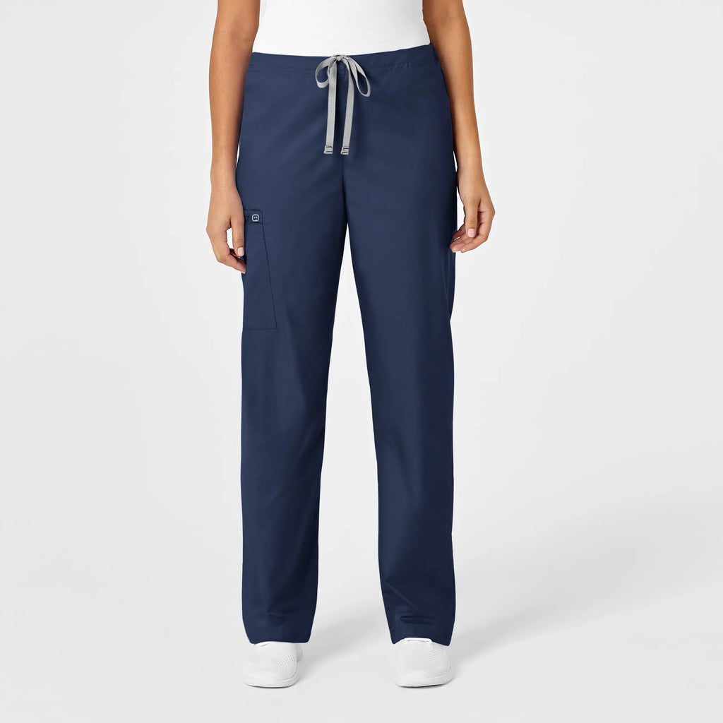 Wink Scrubs Unisex Drawstring Cargo Scrub Pant Navy | scrub-supply.com