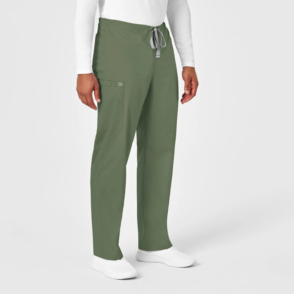 Wink Scrubs Unisex Drawstring Cargo Scrub Pant Olive | scrub-supply.com