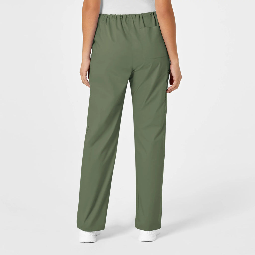 Wink Scrubs Unisex Drawstring Cargo Scrub Pant Olive | scrub-supply.com