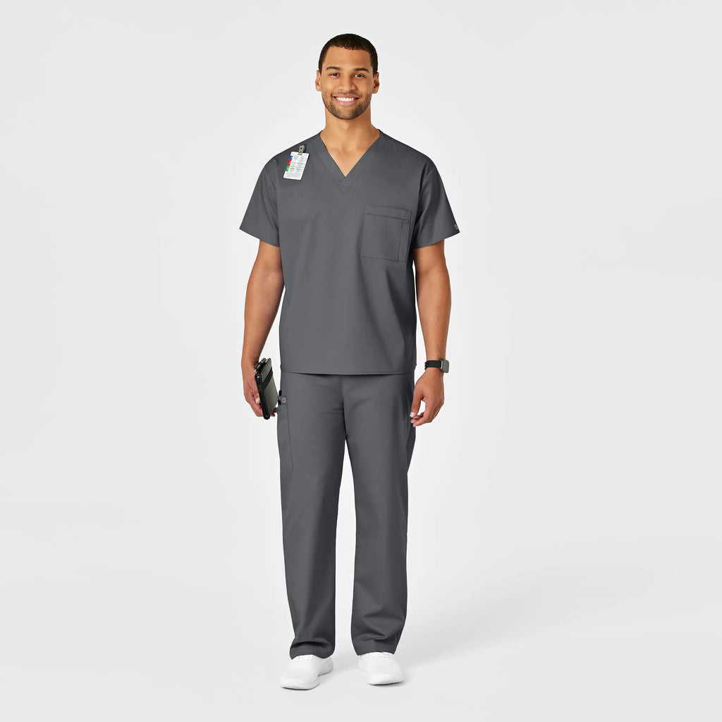 Wink Scrubs Unisex Drawstring Cargo Scrub Pant Pewter | scrub-supply.com