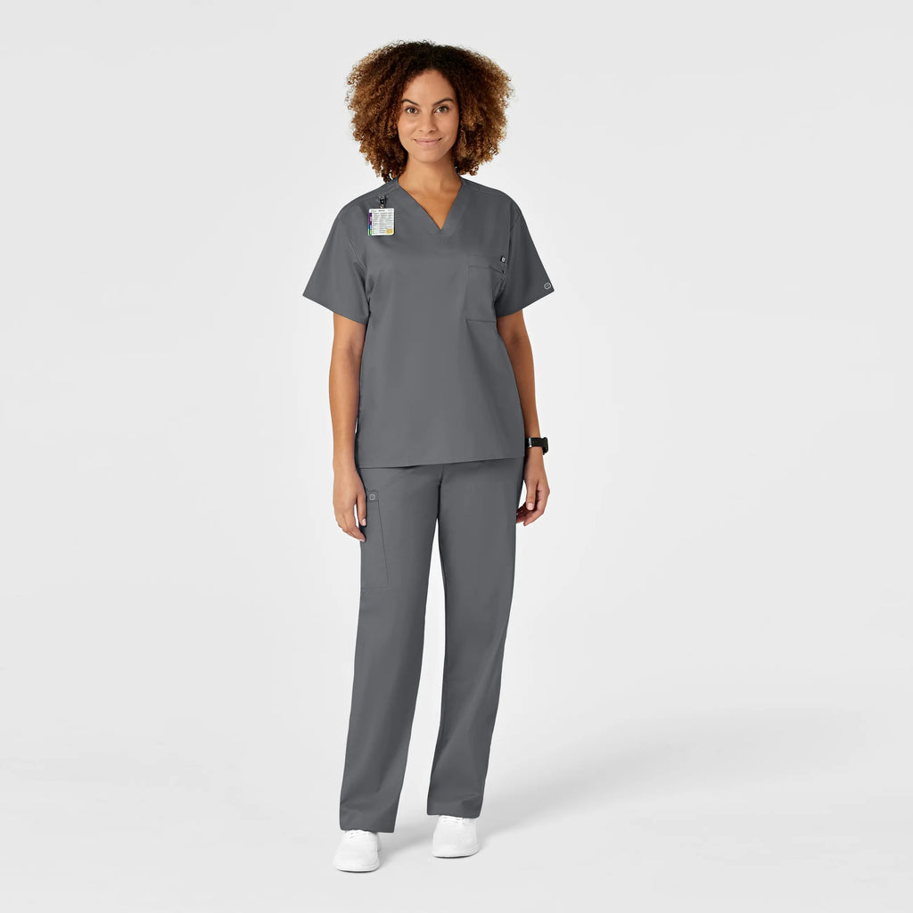 Wink Scrubs Unisex Drawstring Cargo Scrub Pant Pewter | scrub-supply.com