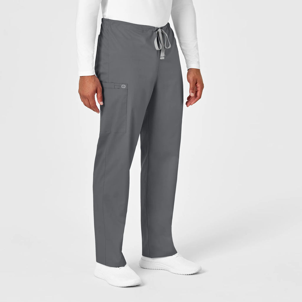 Wink Scrubs Unisex Drawstring Cargo Scrub Pant Pewter | scrub-supply.com