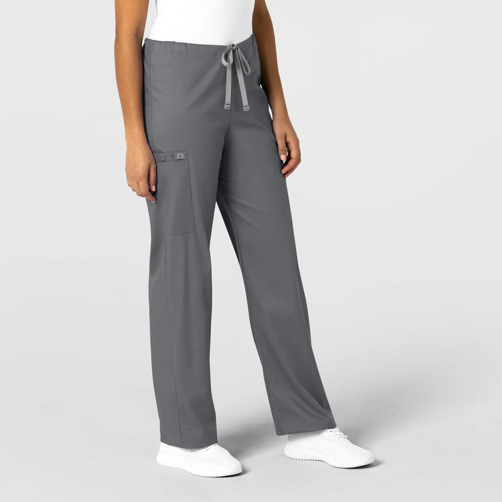 Wink Scrubs Unisex Drawstring Cargo Scrub Pant Pewter | scrub-supply.com