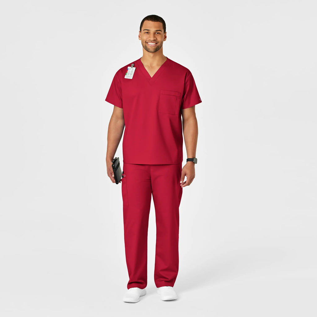 Wink Scrubs Unisex Drawstring Cargo Scrub Pant Red | scrub-supply.com