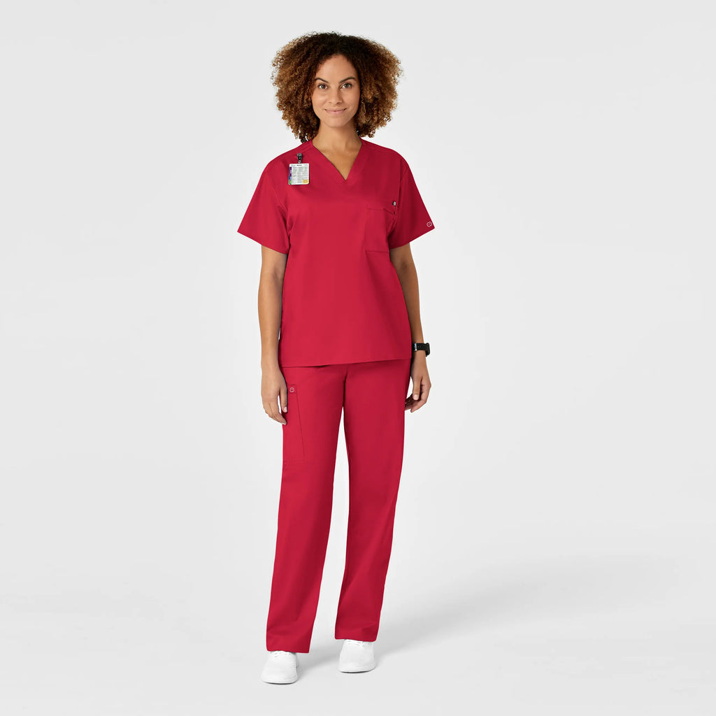 Wink Scrubs Unisex Drawstring Cargo Scrub Pant Red | scrub-supply.com