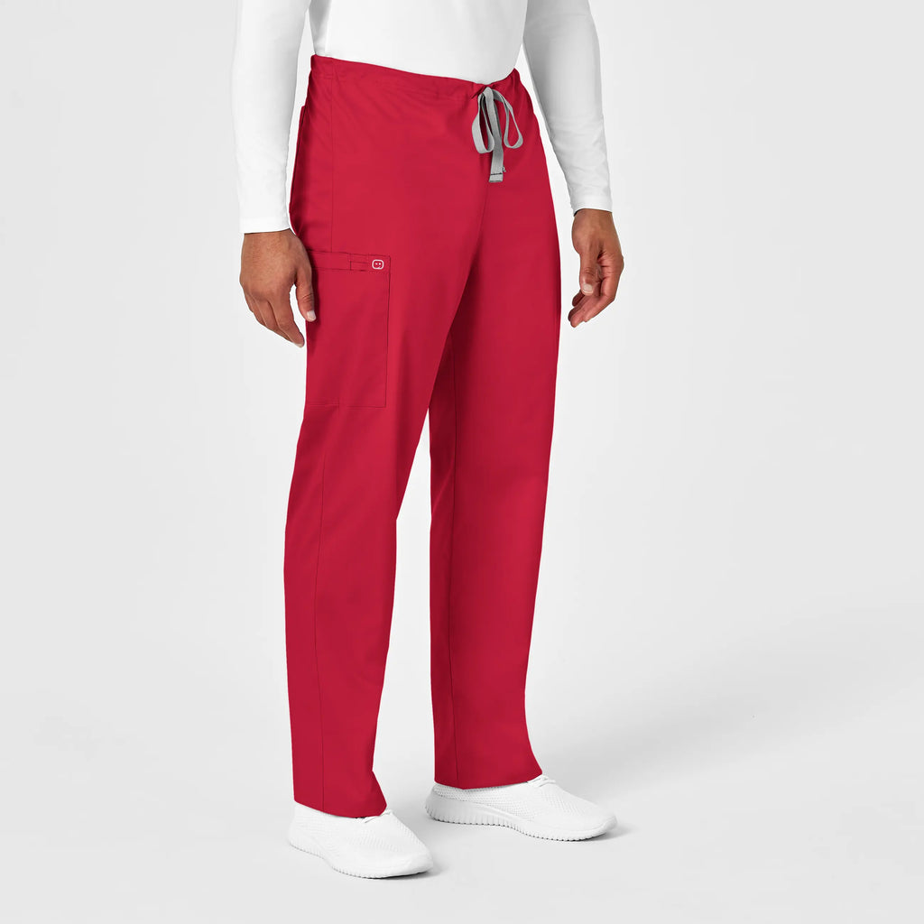 Wink Scrubs Unisex Drawstring Cargo Scrub Pant Red | scrub-supply.com