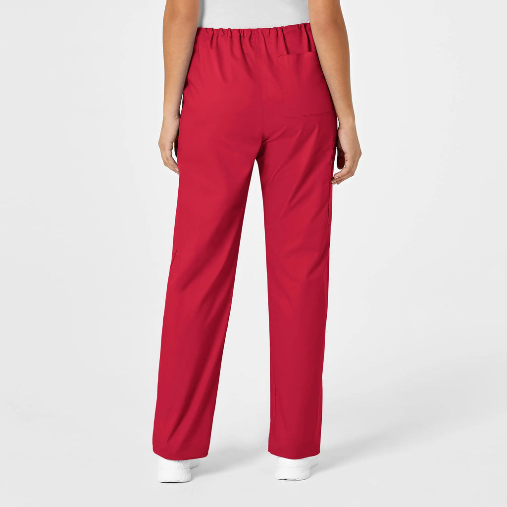 Wink Scrubs Unisex Drawstring Cargo Scrub Pant Red | scrub-supply.com