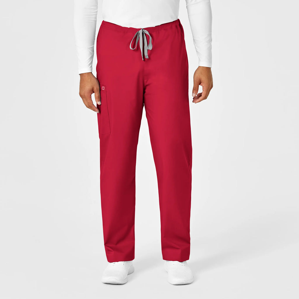 Wink Scrubs Unisex Drawstring Cargo Scrub Pant Red | scrub-supply.com