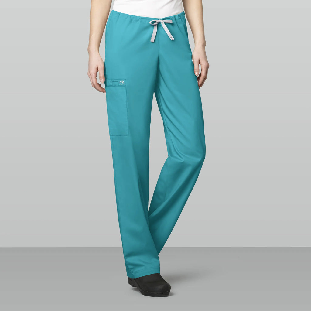 Wink Scrubs Unisex Drawstring Cargo Scrub Pant Teal | scrub-supply.com