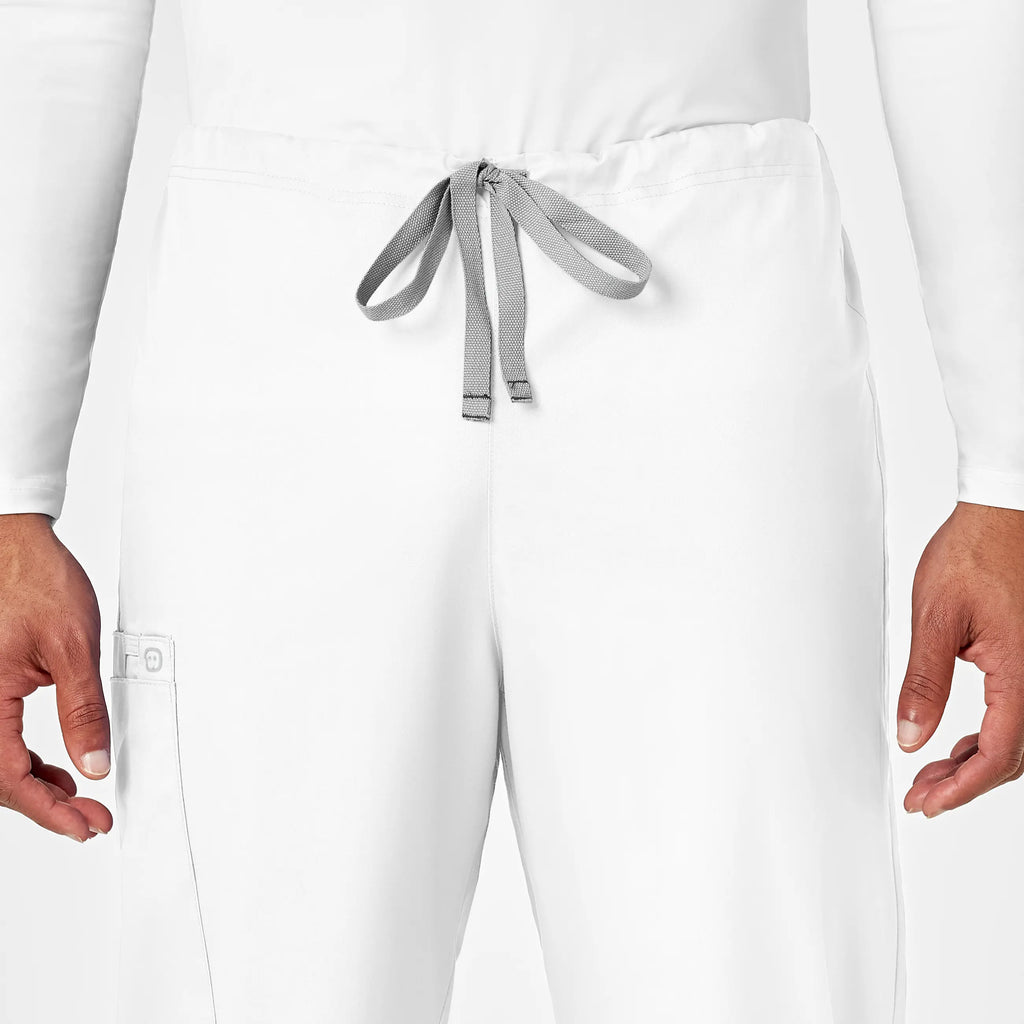 Wink Scrubs Unisex Drawstring Cargo Scrub Pant White | scrub-supply.com