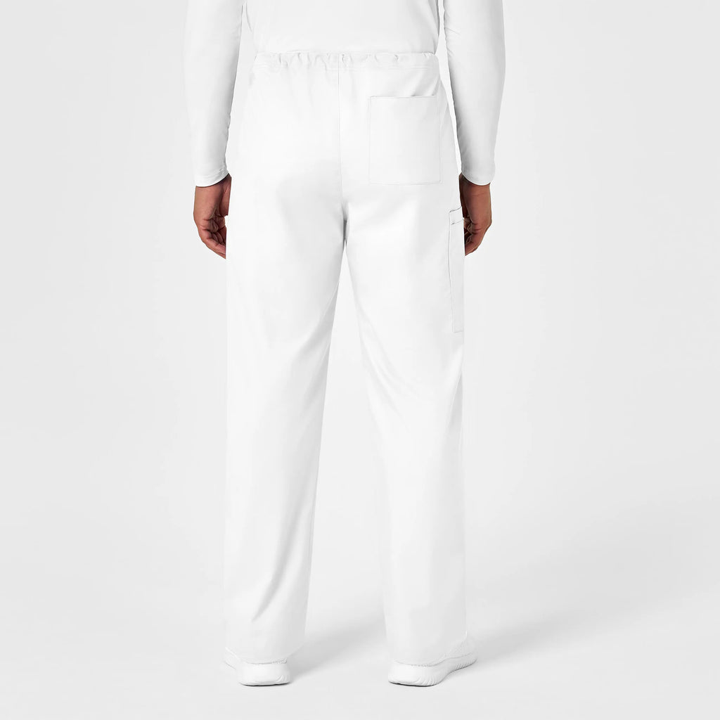 Wink Scrubs Unisex Drawstring Cargo Scrub Pant White | scrub-supply.com