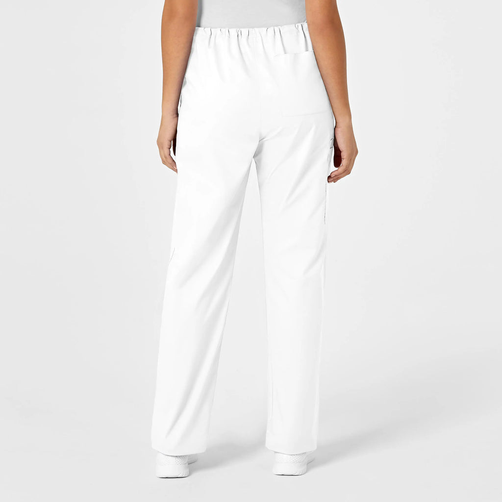 Wink Scrubs Unisex Drawstring Cargo Scrub Pant White | scrub-supply.com