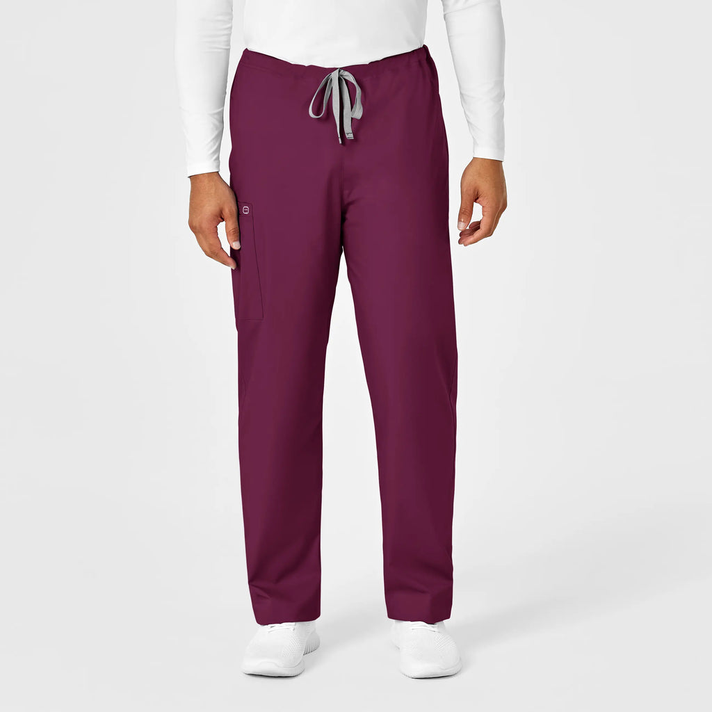 Wink Scrubs Unisex Drawstring Cargo Scrub Pant Wine | scrub-supply.com