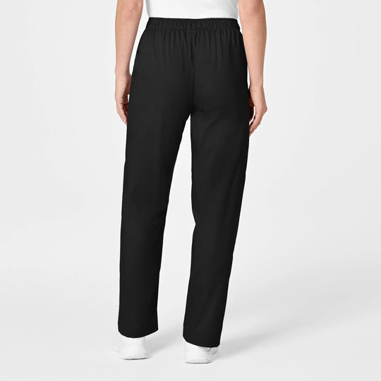 Wink Scrubs Women's Pull-On Cargo Scrub Pant Black | scrub-supply.com