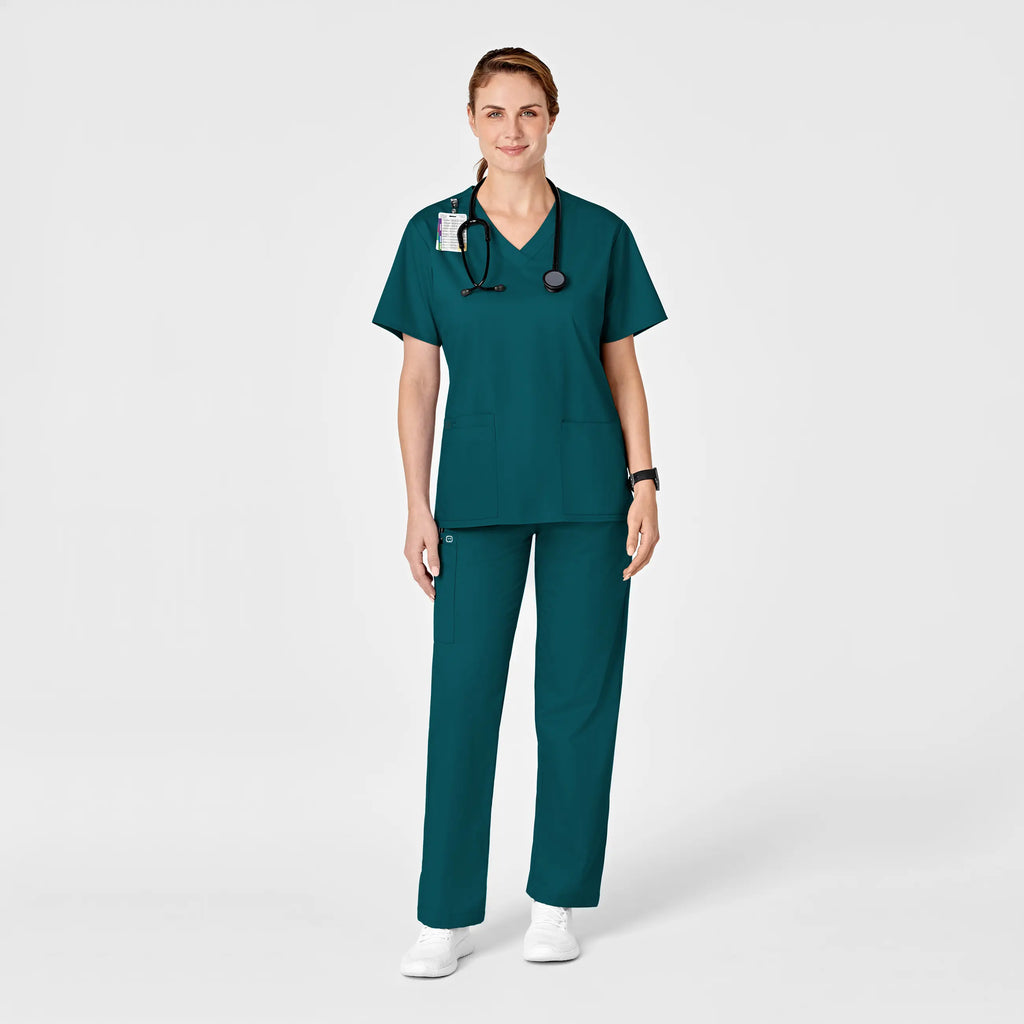 Wink Scrubs Women's Pull-On Cargo Scrub Pant Caribbean Blue | scrub-supply.com