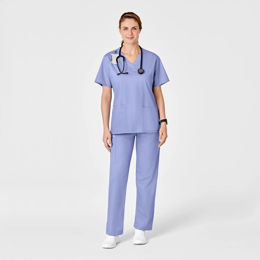 Wink Scrubs Women's Pull-On Cargo Scrub Pant Ceil Blue | scrub-supply.com