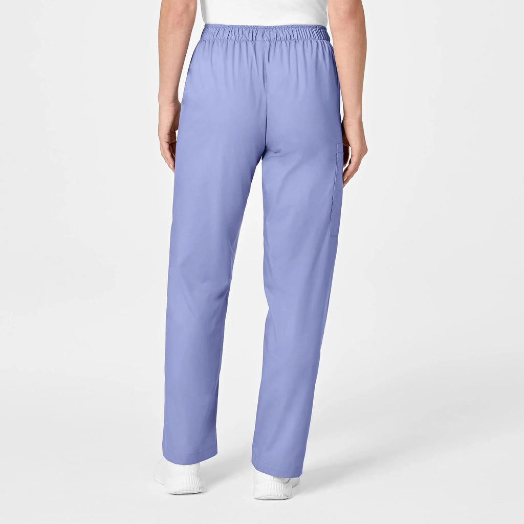 Wink Scrubs Women's Pull-On Cargo Scrub Pant Ceil Blue | scrub-supply.com