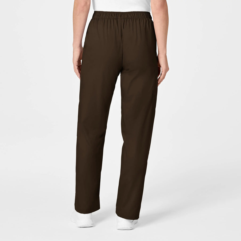 Wink Scrubs Women's Pull-On Cargo Scrub Pant Chocolate | scrub-supply.com