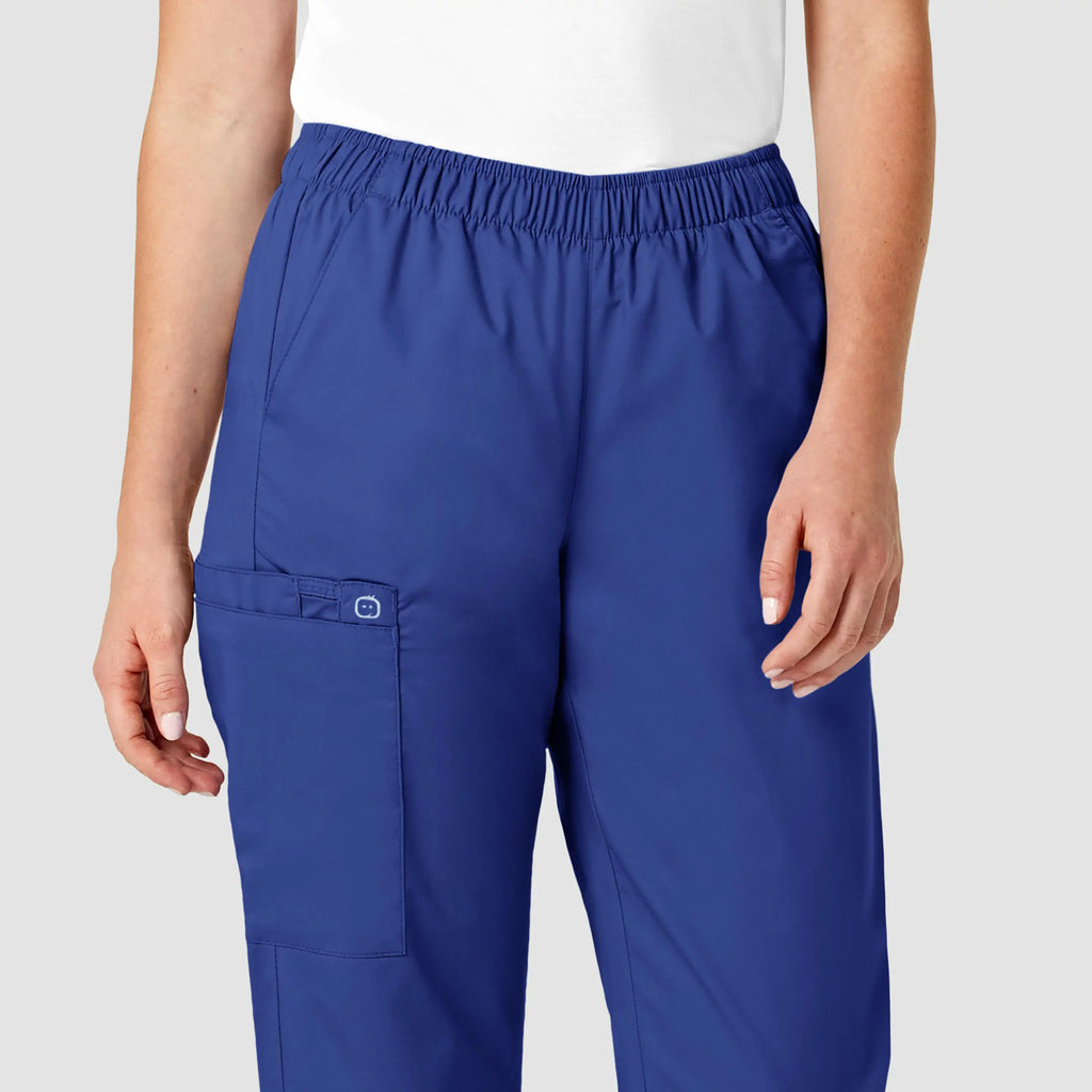 Wink Scrubs Women's Pull-On Cargo Scrub Pant Galaxy Blue | scrub-supply.com