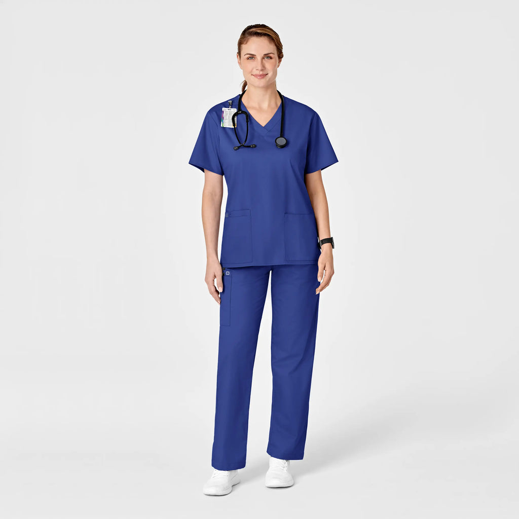 Wink Scrubs Women's Pull-On Cargo Scrub Pant Galaxy Blue | scrub-supply.com