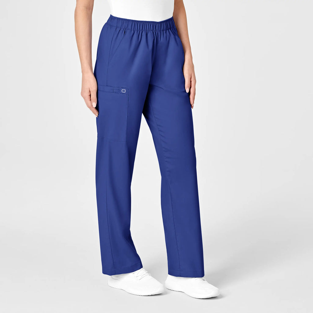 Wink Scrubs Women's Pull-On Cargo Scrub Pant Galaxy Blue | scrub-supply.com