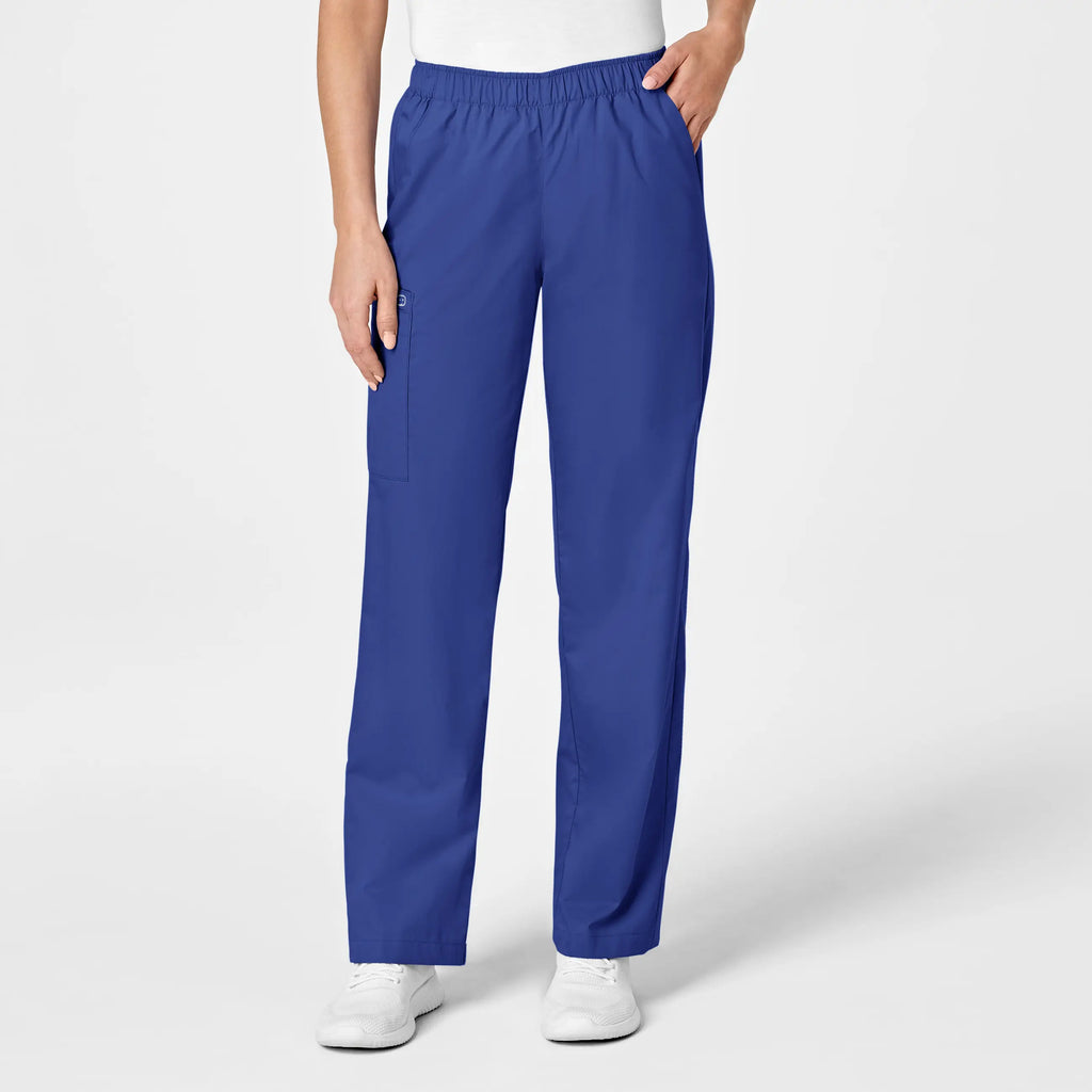 Wink Scrubs Women's Pull-On Cargo Scrub Pant Galaxy Blue | scrub-supply.com