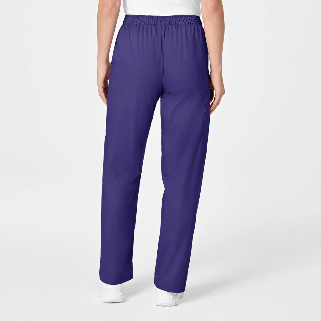 Wink Scrubs Women's Pull-On Cargo Scrub Pant Grape | scrub-supply.com