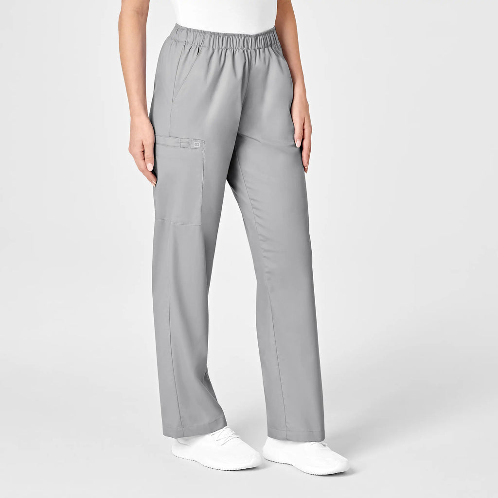 Wink Scrubs Women's Pull-On Cargo Scrub Pant Grey | scrub-supply.com