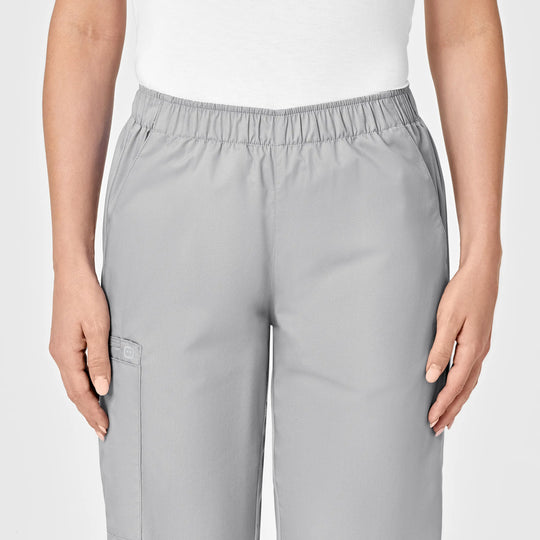 Wink Scrubs Women's Pull-On Cargo Scrub Pant Grey | scrub-supply.com