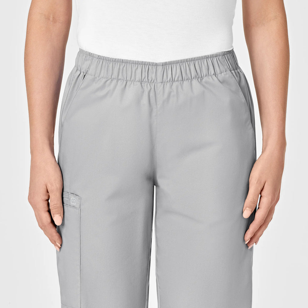 Wink Scrubs Women's Pull-On Cargo Scrub Pant Grey | scrub-supply.com