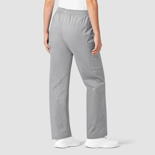 Wink Scrubs Women's Pull-On Cargo Scrub Pant Grey | scrub-supply.com