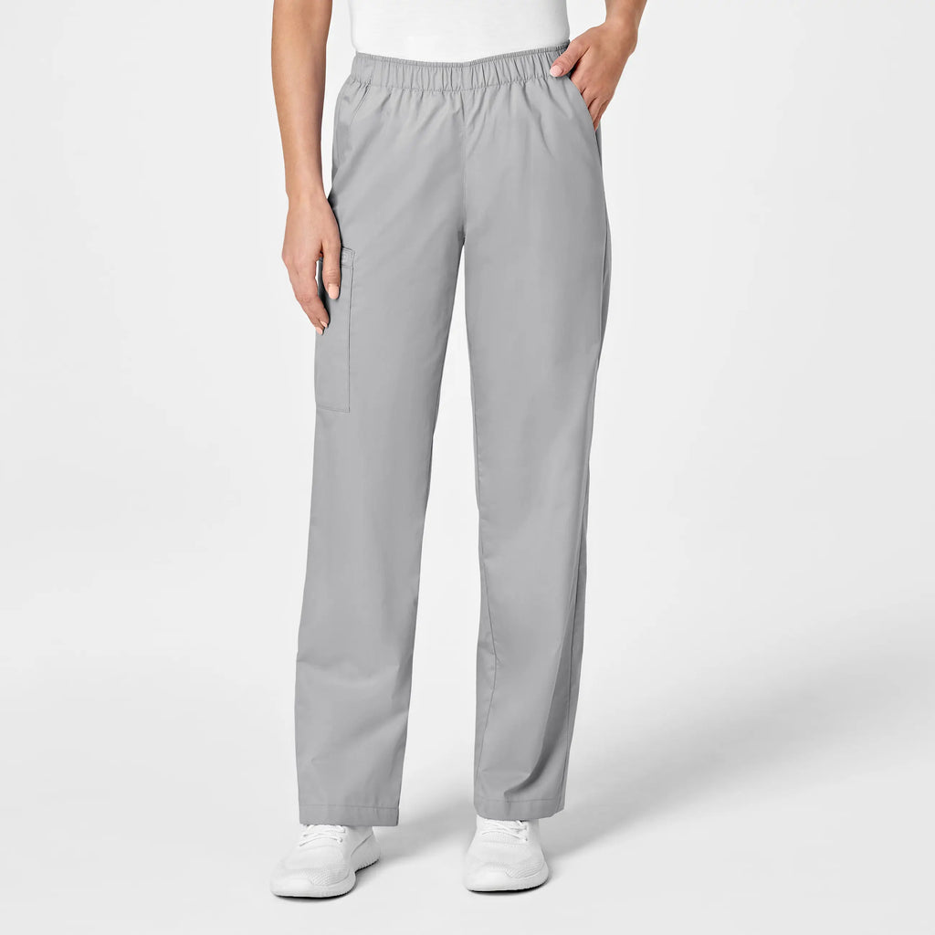 Wink Scrubs Women's Pull-On Cargo Scrub Pant Grey | scrub-supply.com