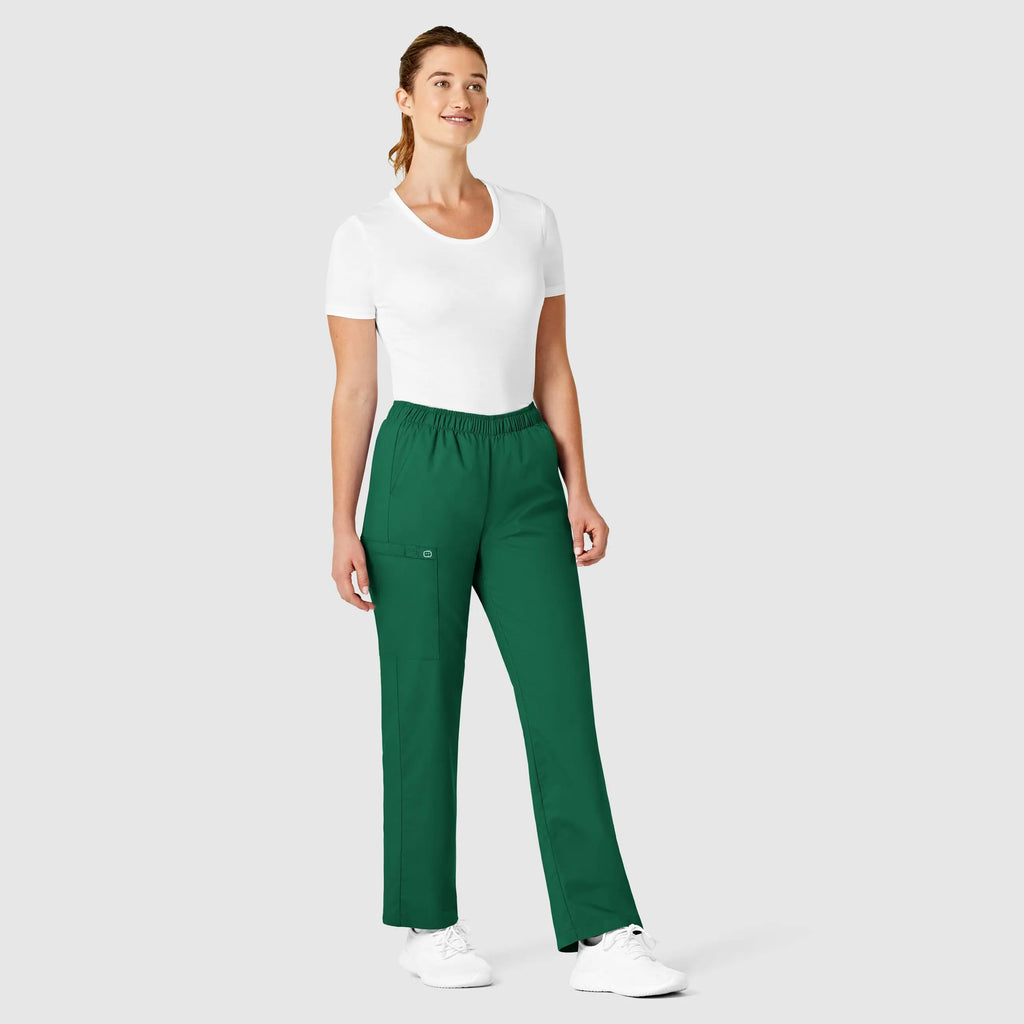 Wink Scrubs Women's Pull-On Cargo Scrub Pant Hunter | scrub-supply.com