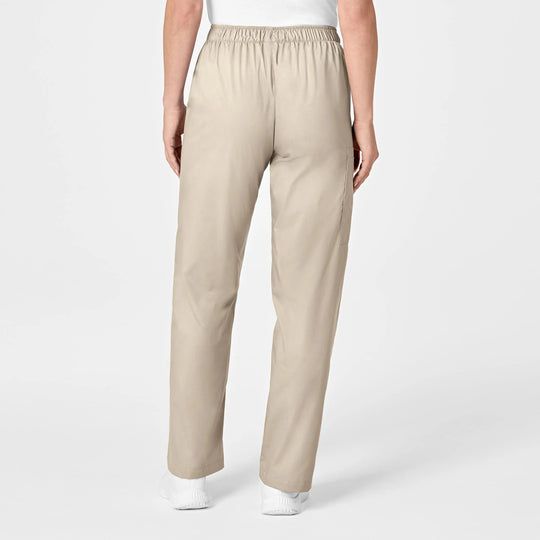Wink Scrubs Women's Pull-On Cargo Scrub Pant Khaki | scrub-supply.com