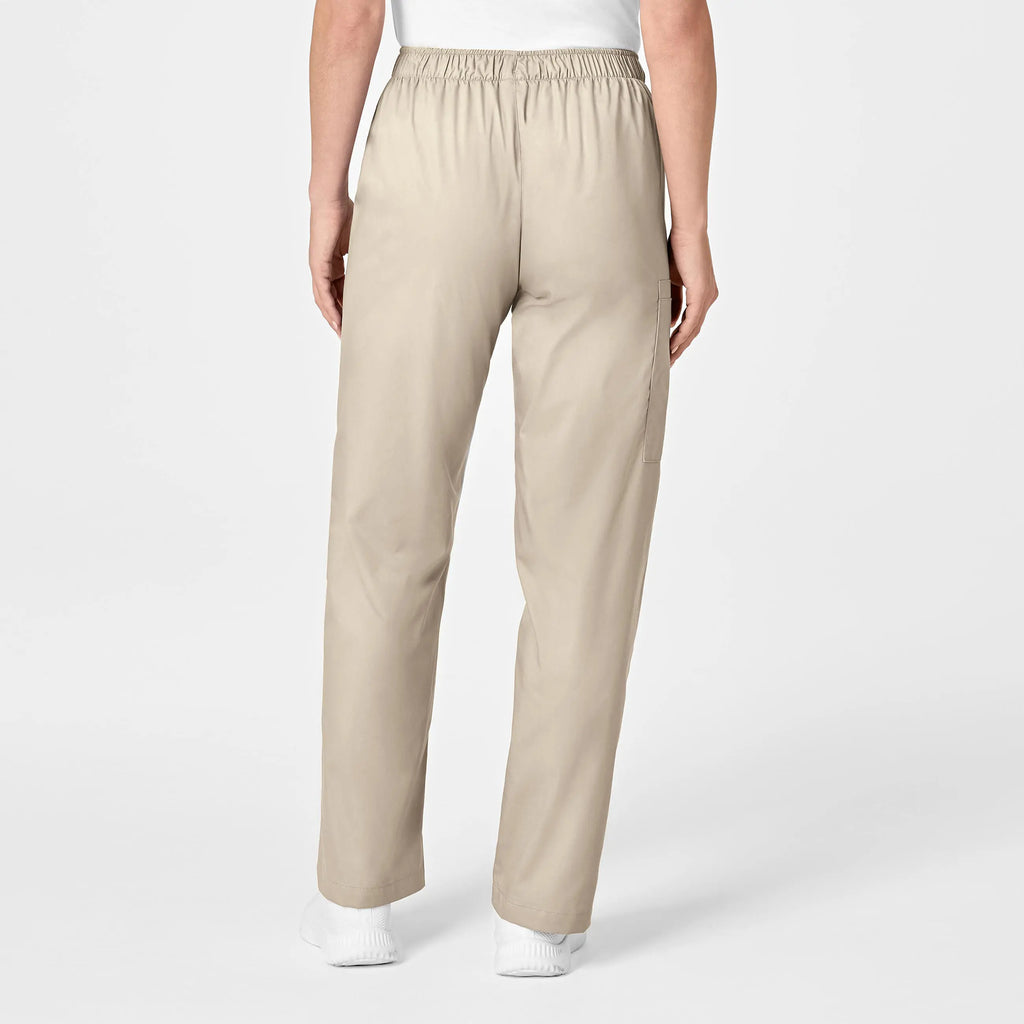 Wink Scrubs Women's Pull-On Cargo Scrub Pant Khaki | scrub-supply.com