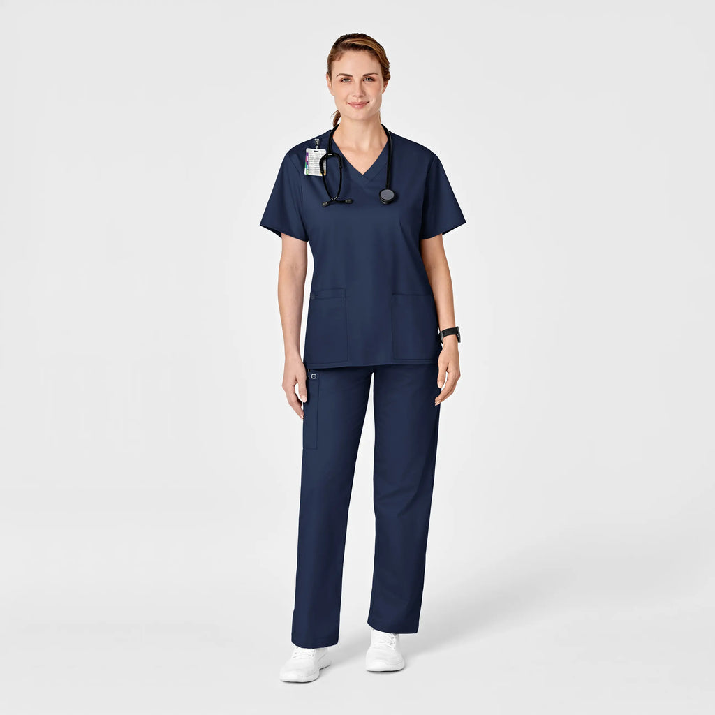 Wink Scrubs Women's Pull-On Cargo Scrub Pant Navy | scrub-supply.com