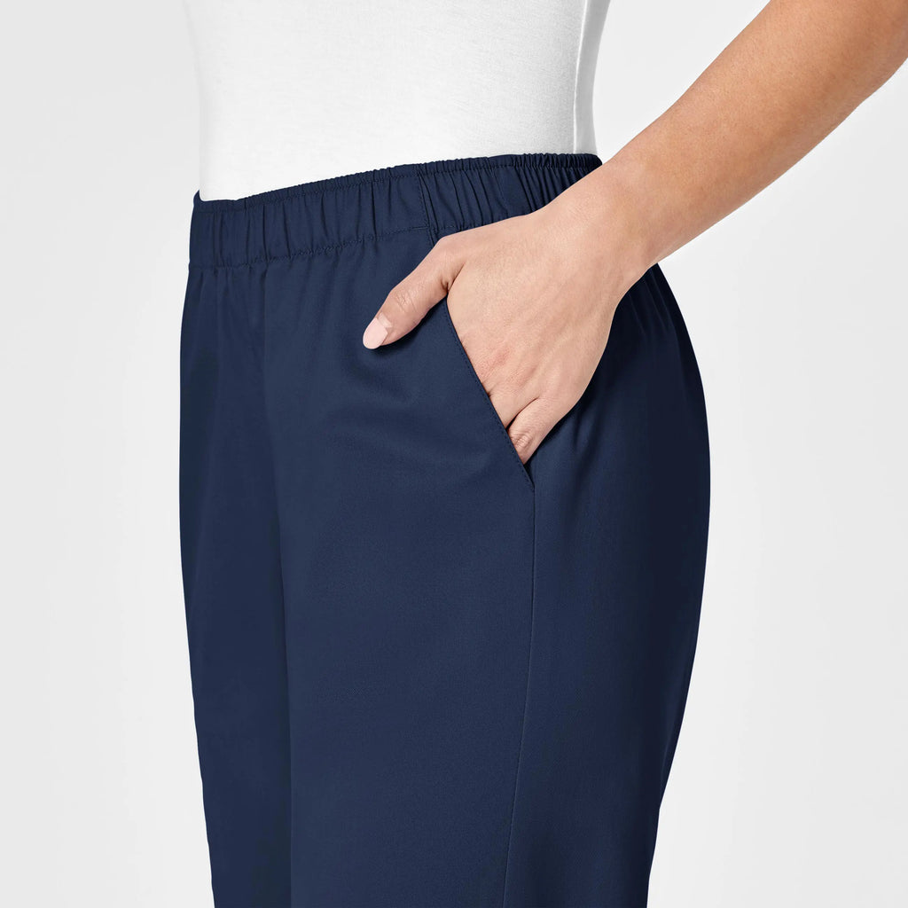 Wink Scrubs Women's Pull-On Cargo Scrub Pant Navy | scrub-supply.com