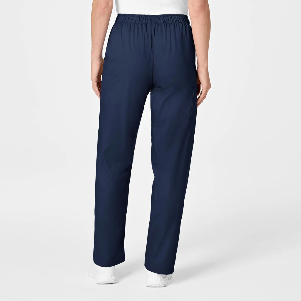 Wink Scrubs Women's Pull-On Cargo Scrub Pant Navy | scrub-supply.com