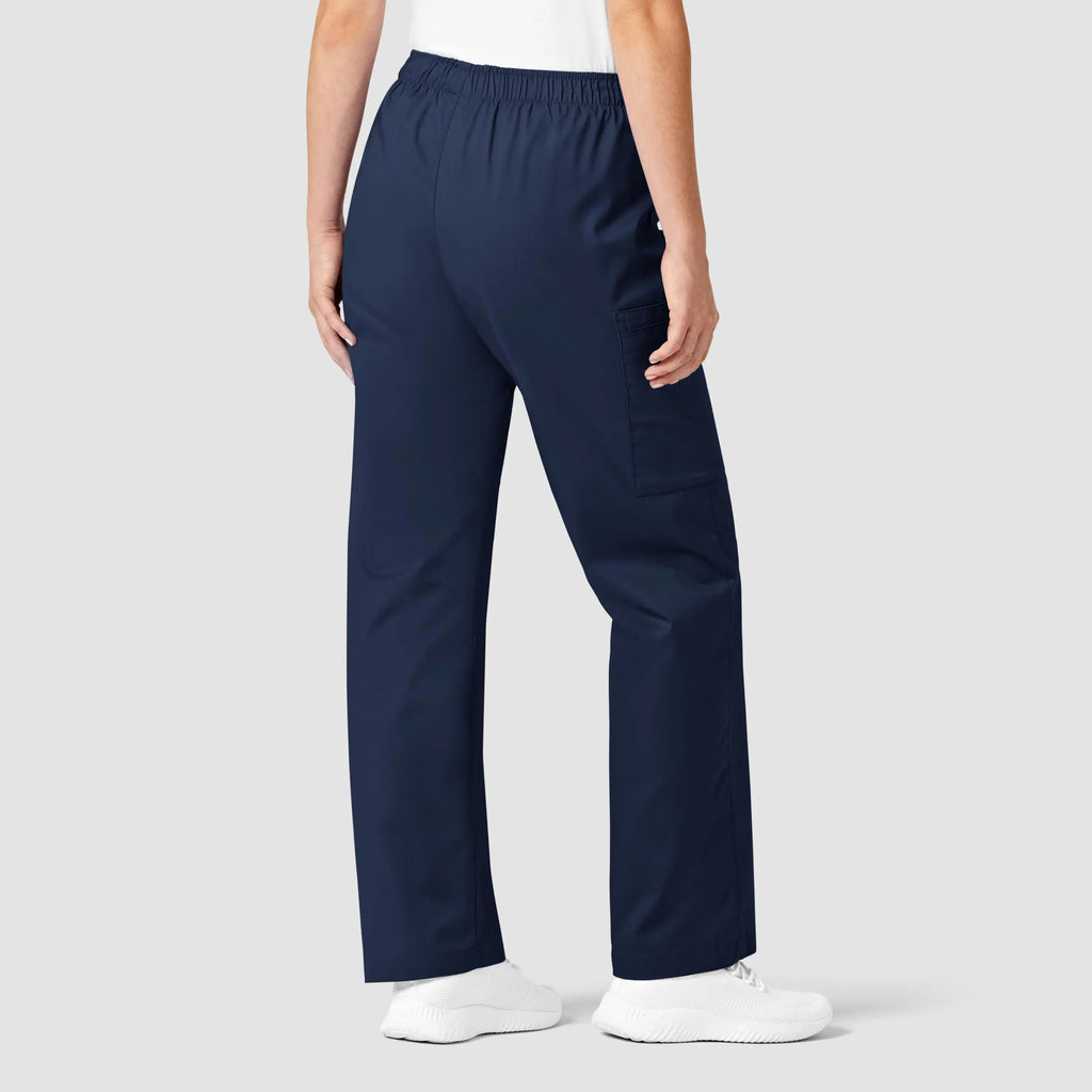 Wink Scrubs Women's Pull-On Cargo Scrub Pant Navy | scrub-supply.com