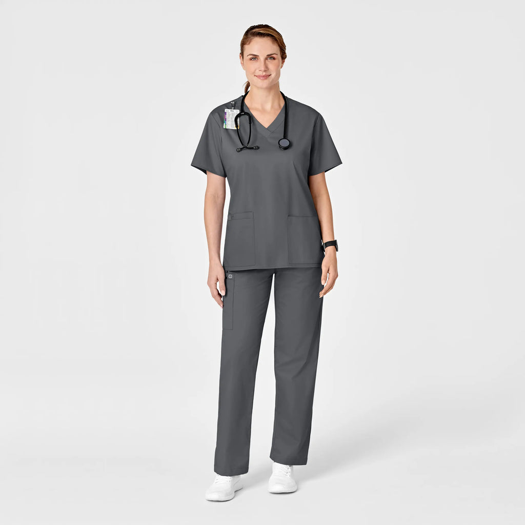 Wink Scrubs Women's Pull-On Cargo Scrub Pant Pewter | scrub-supply.com