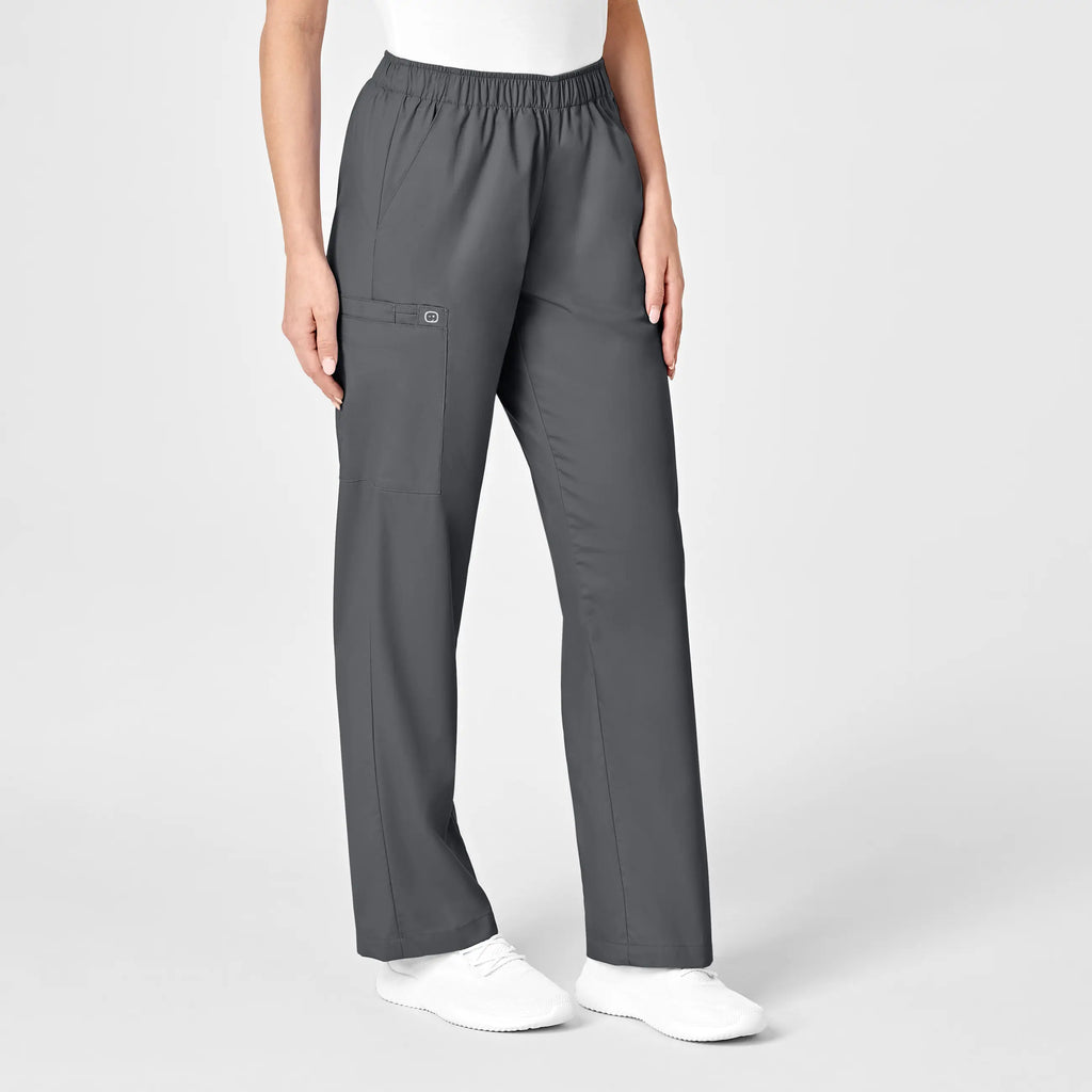 Wink Scrubs Women's Pull-On Cargo Scrub Pant Pewter | scrub-supply.com