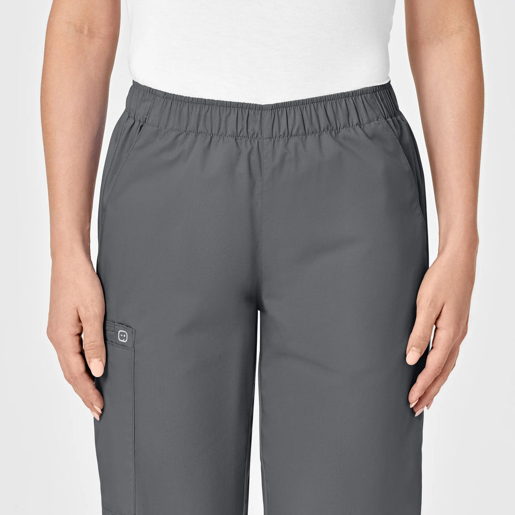 Wink Scrubs Women's Pull-On Cargo Scrub Pant Pewter | scrub-supply.com