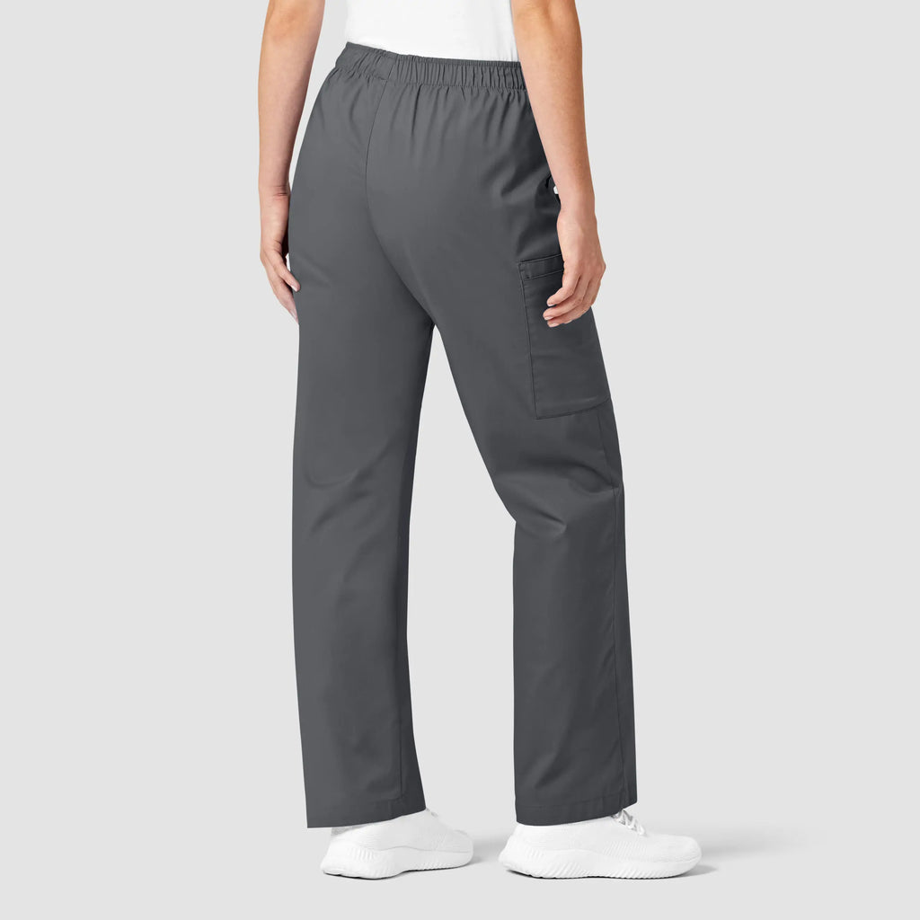 Wink Scrubs Women's Pull-On Cargo Scrub Pant Pewter | scrub-supply.com