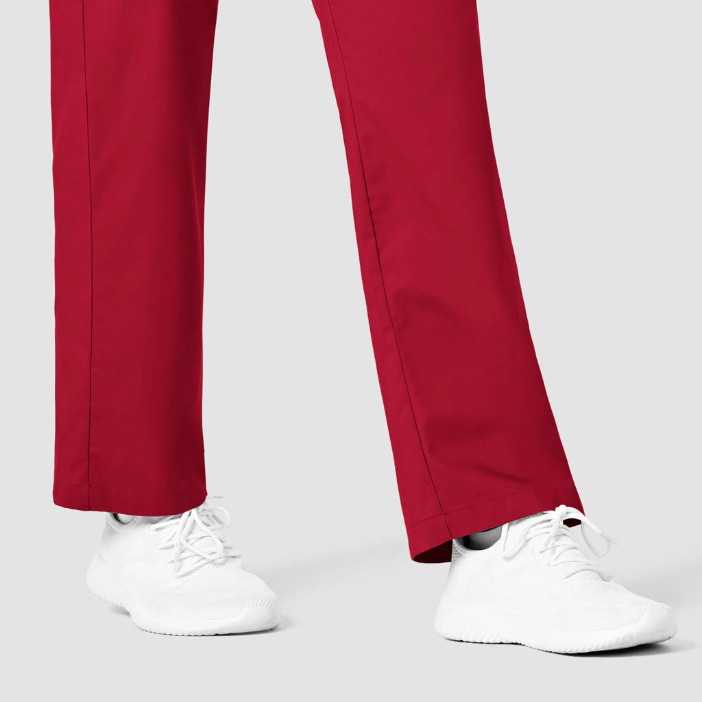 Wink Scrubs Women's Pull-On Cargo Scrub Pant Red | scrub-supply.com